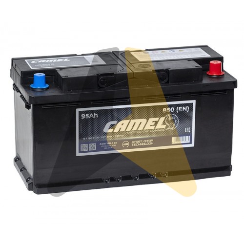 Автомобильный аккумулятор CAMEL AGM 95 о.п. 850А