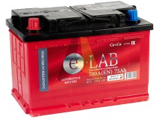 Автомобильный аккумулятор E-LAB 6ст-75 п.п. 700А