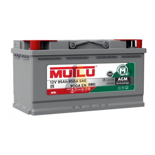 Автомобильный аккумулятор Mutlu AGM L5 95 евро 900A