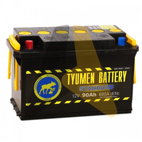 Автомобильный аккумулятор Tyumen Battery Standard 90 Ач прям. пол. 680A