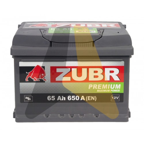 Автомобильный аккумулятор ZUBR Premium 65R 650A низкий