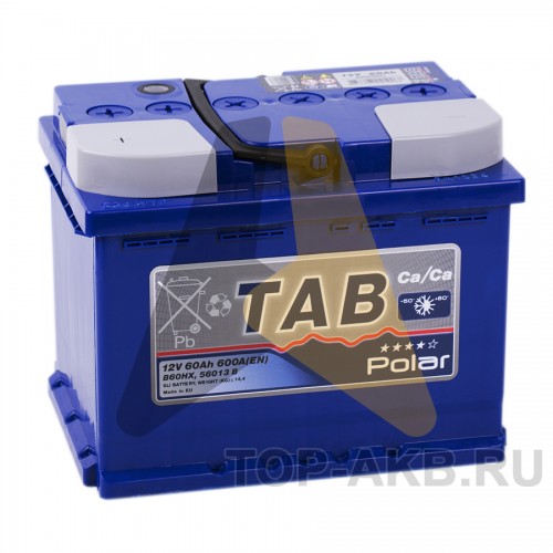 Автомобильный аккумулятор Tab Polar 60L 600A 121160 56013