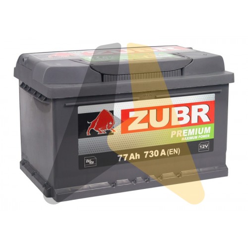 Автомобильный аккумулятор ZUBR Premium 77R 730A низкий