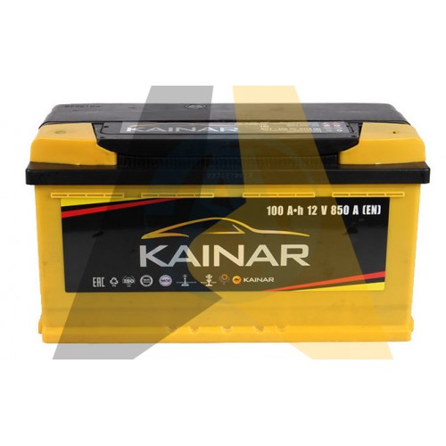 Автомобильный аккумулятор KAINAR 100 Ач о.п. 850А