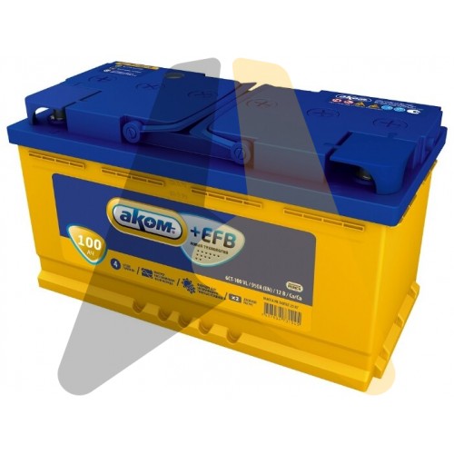 Автомобильный аккумулятор Аком+EFB 100L 950A Start- Stop