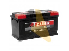 Автомобильный аккумулятор ZUBR Ultra 80R 800A