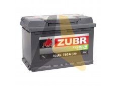 Автомобильный аккумулятор ZUBR Premium 80R 780A