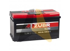 Автомобильный аккумулятор ZUBR Ultra 100R 940A