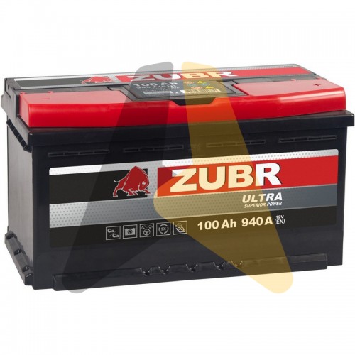 Автомобильный аккумулятор ZUBR Ultra 100R 940A