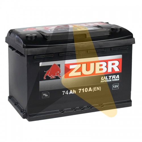 Автомобильный аккумулятор ZUBR Ultra 74R 710A низкий