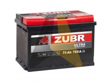 Автомобильный аккумулятор ZUBR Ultra 75R 760A
